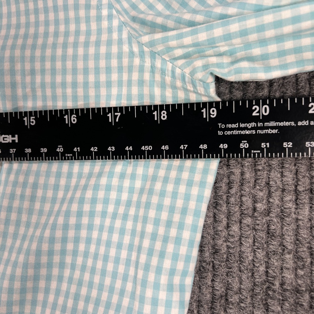 Brooks Brothers Shirt Girls Size 8 Blue Check Long Sleeve Button Up Casual - Picture 10 of 13